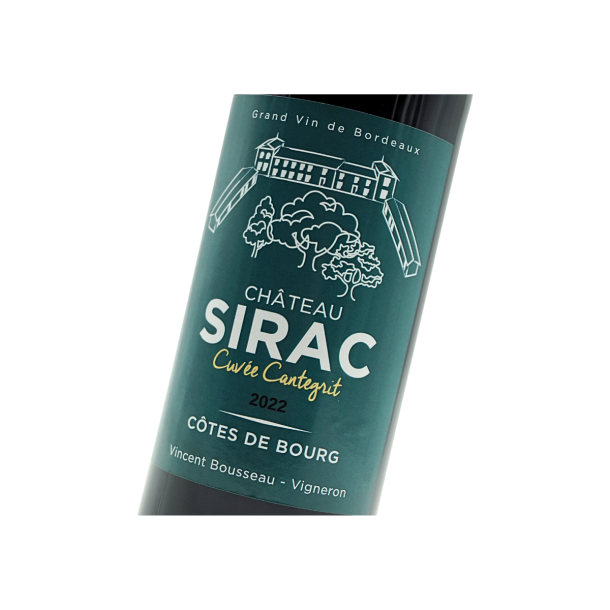 Chateau Sirac Cuvee Cantegrit 2022 15%