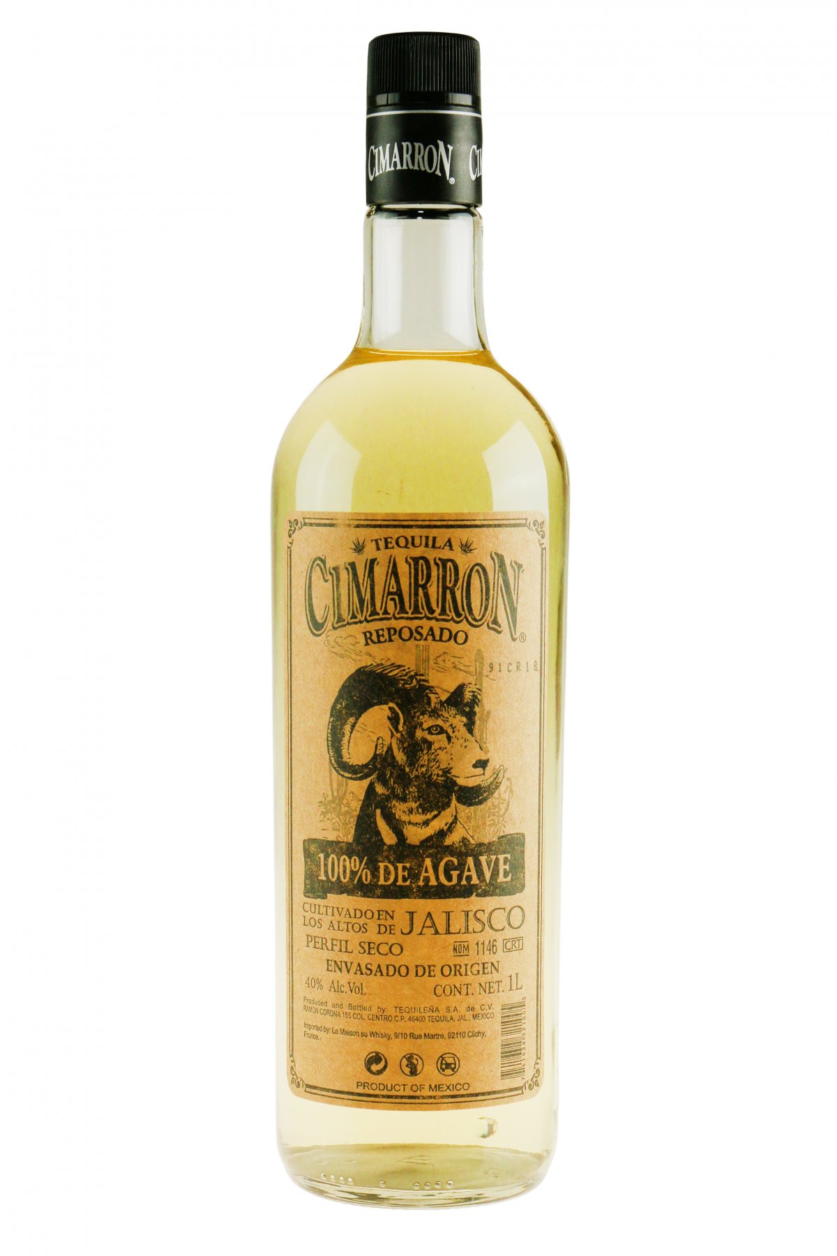 Cimarron Tequila Reposado 100 cl. 40 TEQUILA VIN MED MERE .DK
