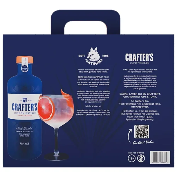 Crafters Gin & Tonic st 70 cl. Gin + 4 tonic a 20 cl.