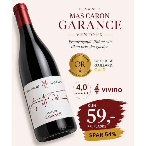 Domaine de Mas Caron Garance Ventoux 2019 75 cl. 14,5%