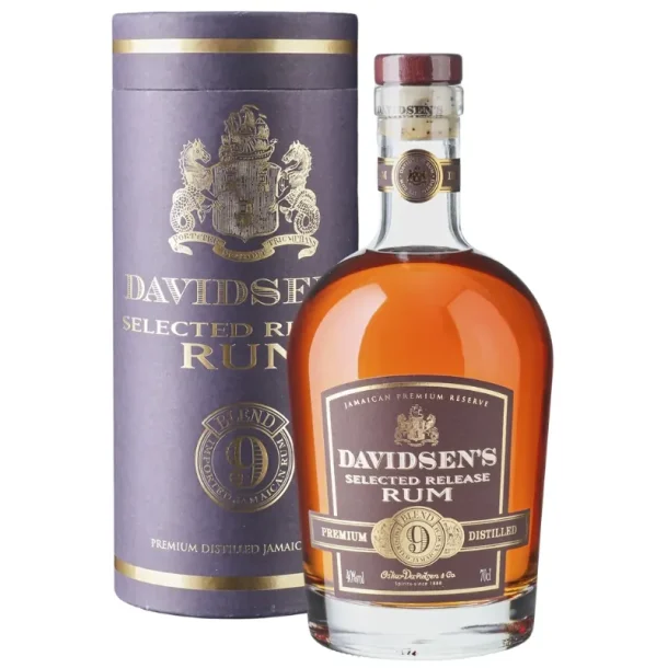 Davidsens Selected Release 9 års blend 70 cl. 40% i flot gaverør