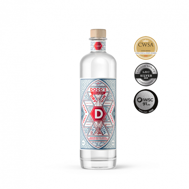 Dodd's Organic Dry Gin 50 cl. - 49,9%