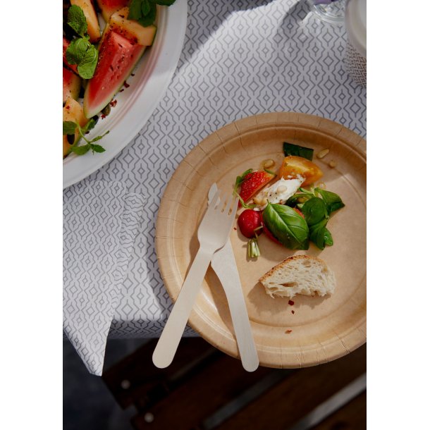 Duni Bio Papirtallerken 22 cm Brun 20 stk