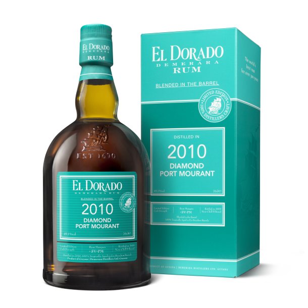 El Dorado 2010 Diamond Port Mourant - Blended in the barrel 49,1% 70cl.