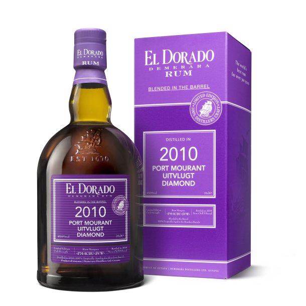El Dorado 2010 Port Mourant Uitvlugt Diamond - Blended in the barrel 49,6% 70cl.