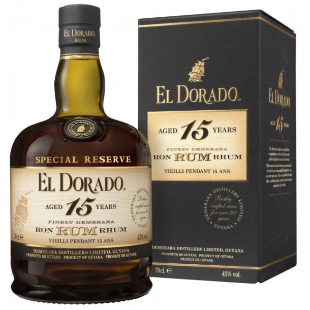 El Dorado 15 års rom 70 cl. - 43%