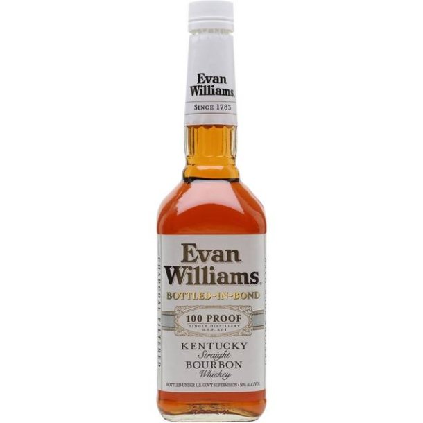 Evan Williams White Label 100 proof Amerikansk Bourbon Whiskey 70 cl. - 50%