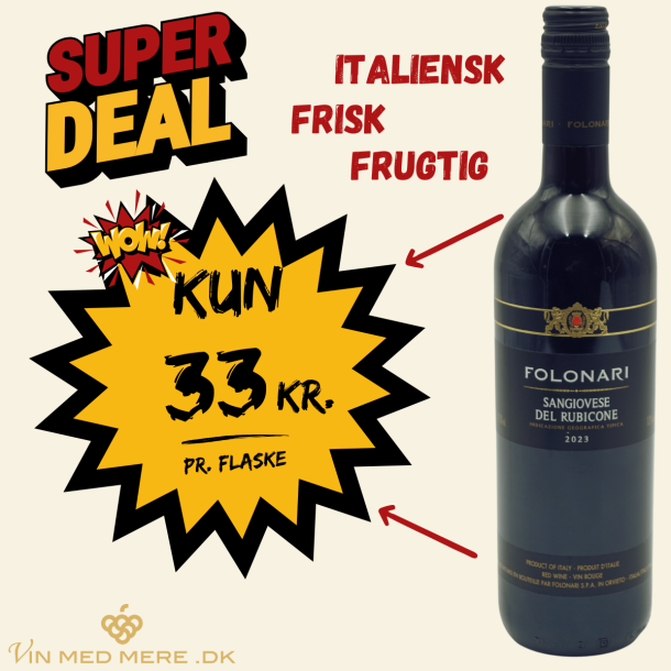 Folonari Sangiovese del Rubicone 2023 75 cl.