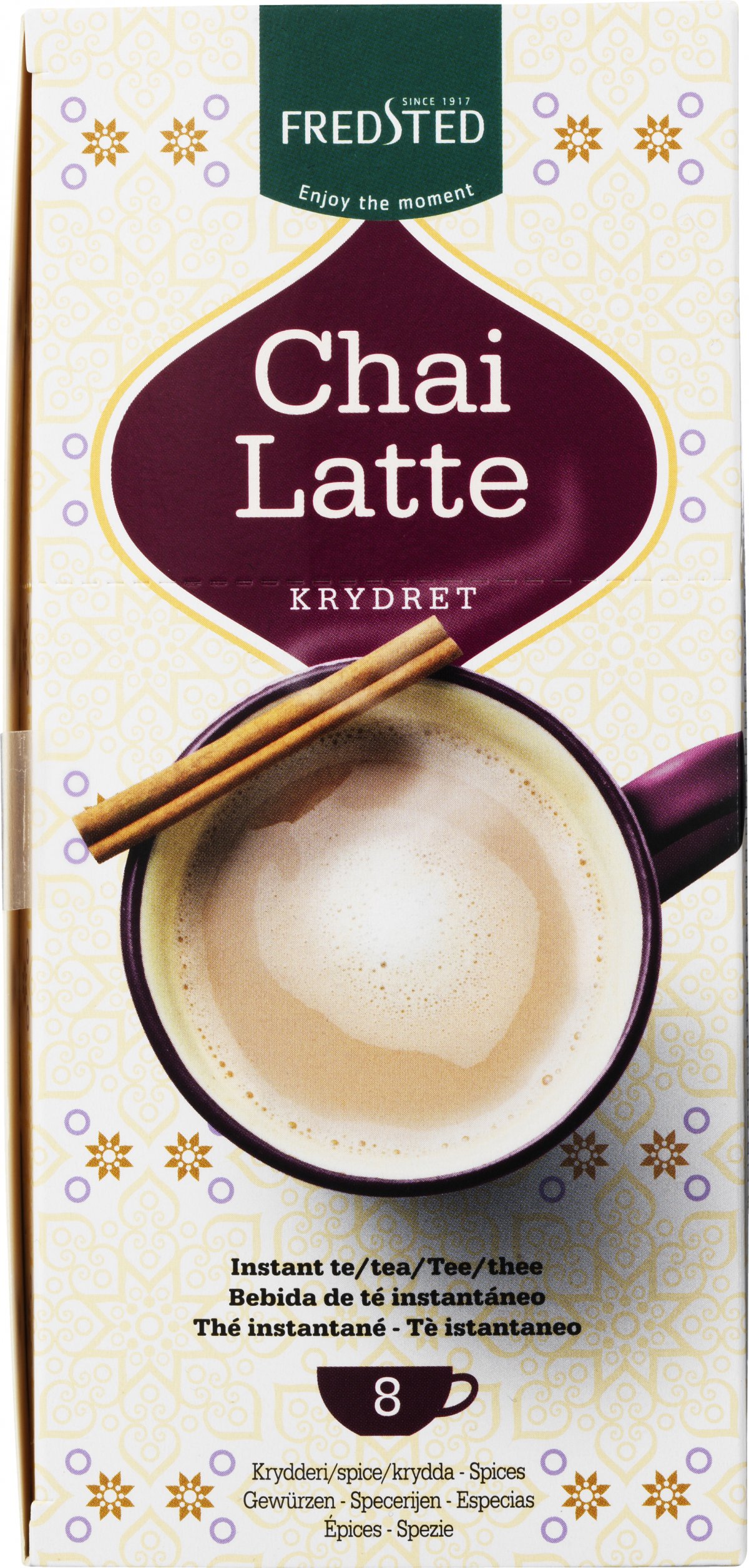 Fredsted Chai Latte Krydret 8 stk. INSTANT KAFFE VIN MED MERE .DK