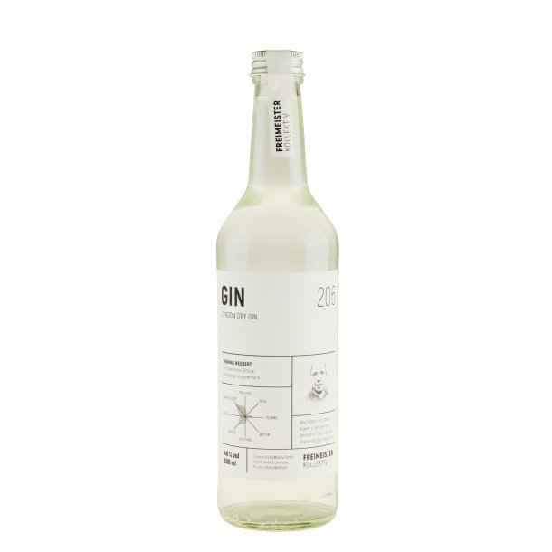 Freimeister 206 London Dry Gin 50 cl. - 48%