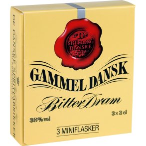 Gammel Dansk Bitter 3x3 cl. - 38%