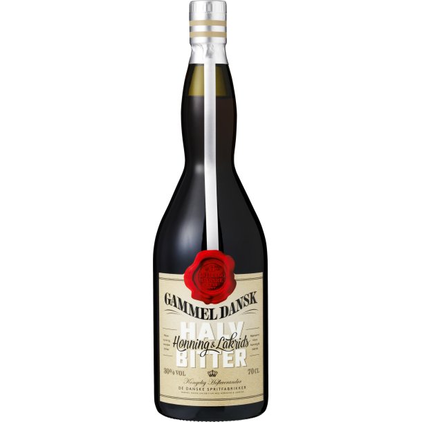 Gammel Dansk Halvbitter med Honning & Lakrids 70 cl. - 30%