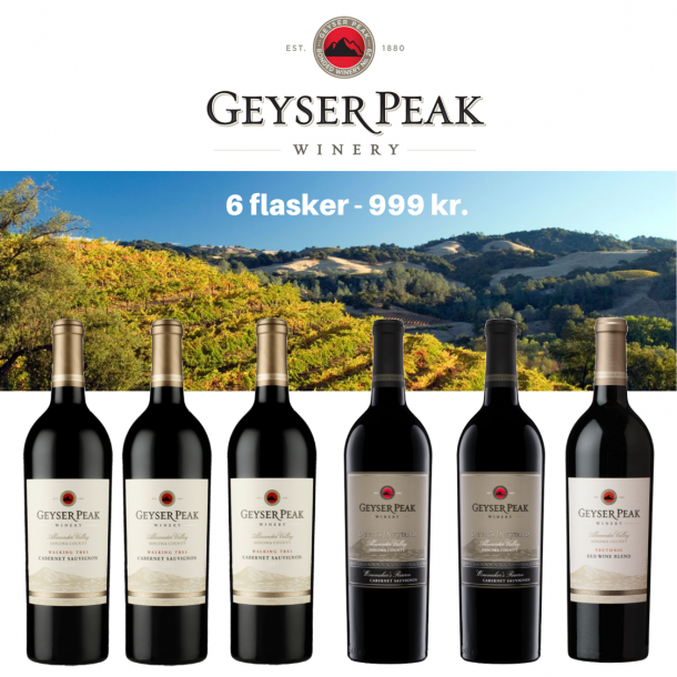 Geyser Peak Luksus Vinkasse - 6 FLASKER