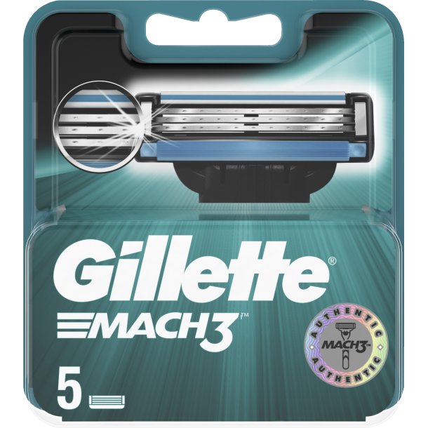 Gillette Mach3 Barberblade Refill 5 stk.