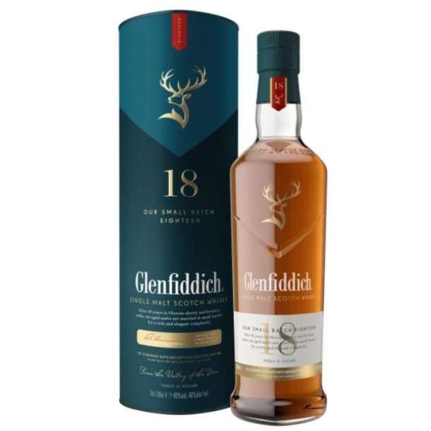 Glenfiddich 18 Year Old Single Malt Whisky 70 cl. - 40%