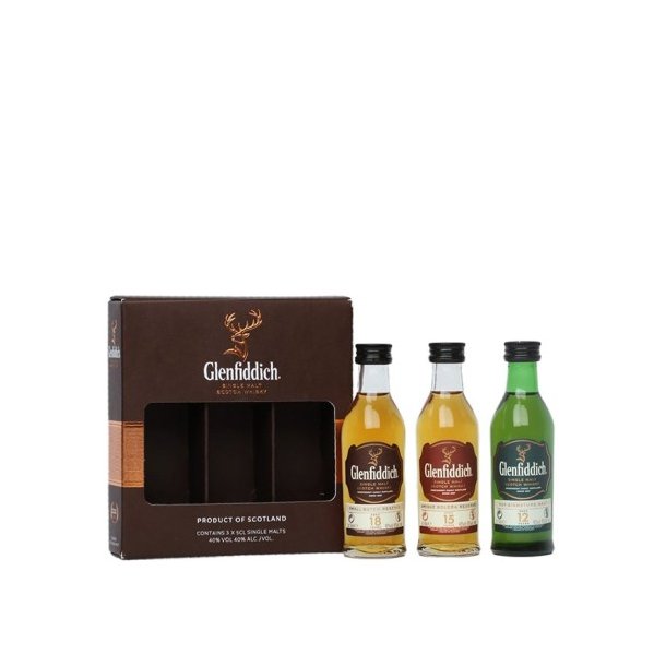 Glenfiddich Whisky Mix Pack 3x5 cl. - 40%