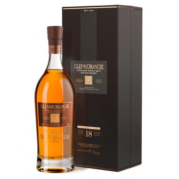 Glenmorangie 18 Years Old Whisky i gaveske 70 cl. - 43%