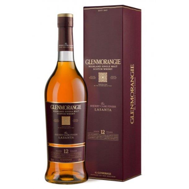 Glenmorangie Lasanta Whisky i gaveske 70 cl. - 43%