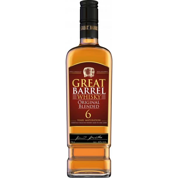 Great Barrel Whisky 6 Y.O. 70 cl. - 40%