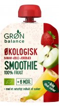 Grøn Balance Økologisk Smoothie Banan-Æble-Jordbær 6 mdr.