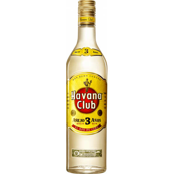 Havana Club 3 Años Rom 70 cl. - 37,5%