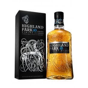 Highland Park 10 Years Old Viking Scars Single Orkney Island Malt Whisky 40% 70 cl.