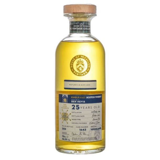 House of McCallum Ben Nevis 25 rs 1996 Vintage 70 cl. - 46,2% i Gaverr 