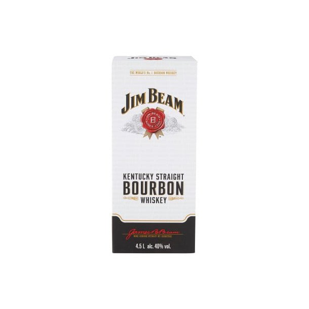 Jim Beam Original Kentucky Straight Bourbon Whiskey i gaveske 4,5 liter - 40%