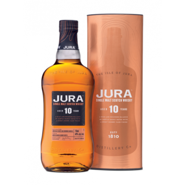Jura 10 Years Old Single Malt Scotch Whisky 70 cl. - 40%