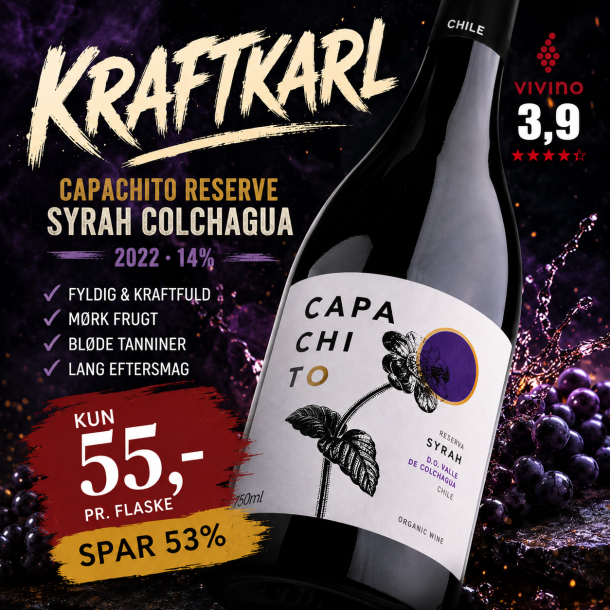 Capachito Reserve Syrah Colchagua 2022 14%