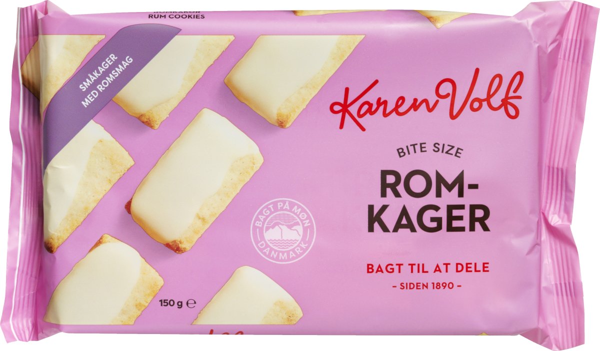 Karen Volf Bite Size Romkager 150 g. KIKS & SMÅKAGER VIN MED MERE .DK