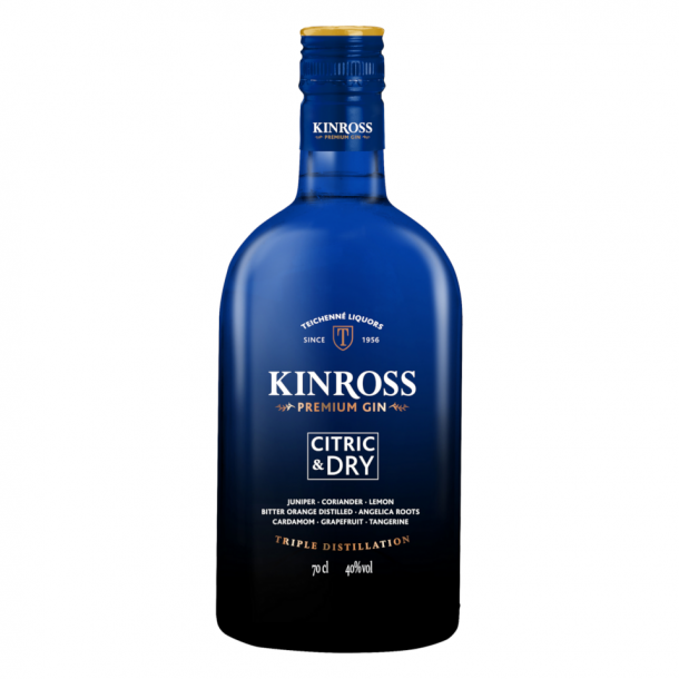 Kinross Citric & Dry Gin 70 cl. - 40%