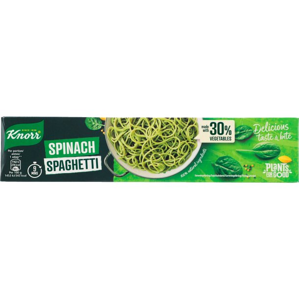 Knorr Spinat Spaghetti 300 g. - PASTA - VIN MED MERE .DK