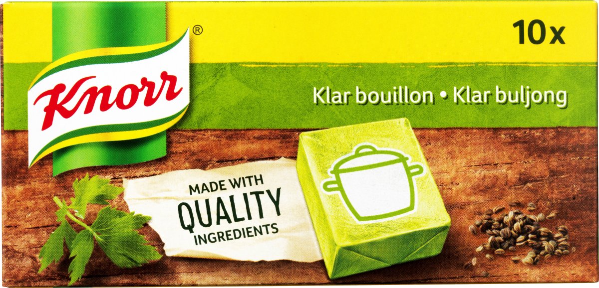 Knorr Klar Bouillon 10 stk. BOUILLON & FOND VIN MED MERE .DK