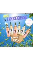 HVID/ ROSÉ LYKKEKASSE JUNI - 6 flasker KUN 250 kr.