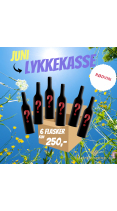 RØD LYKKEKASSE JUNI - 6 flasker KUN 250 kr.