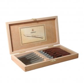 Laguiole - Steakknive - Pakkatræ - 6 stk.