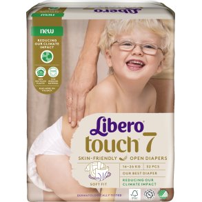 Libero Touch 7 bne Bleer 16-26 kg. 32 stk.
