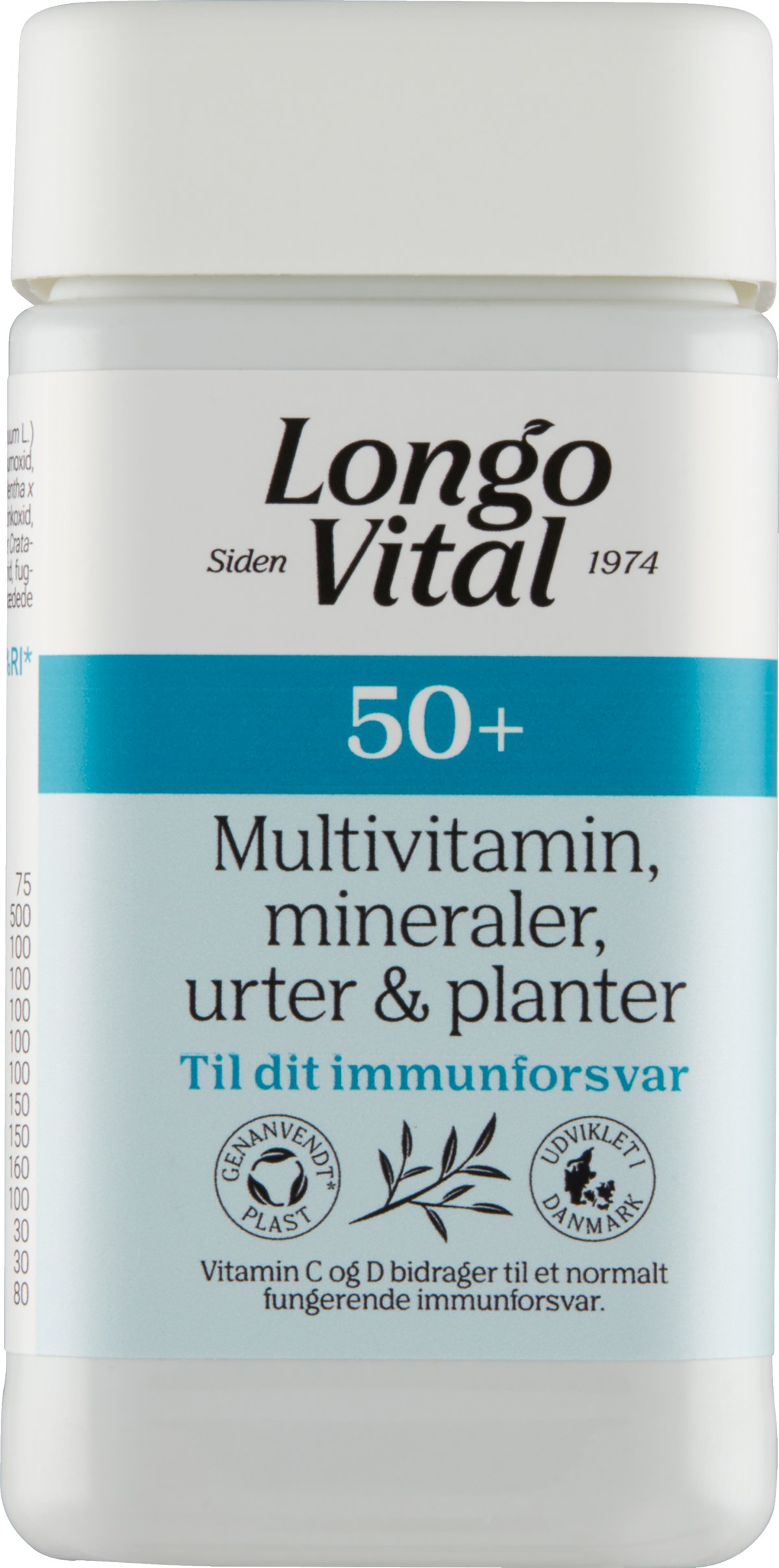 LongoVital Multivitamin Med Urter 50+ 120 Tabletter - KOSTTILSKUD - VIN ...