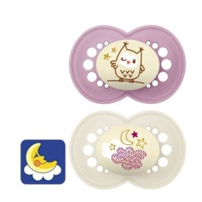 MAM Original Night Sutter Silikone 16-36 mdr. 2 stk. - Pige 