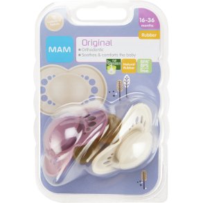 MAM Original Sutter Naturgummi 16-36 mdr. 2 stk.