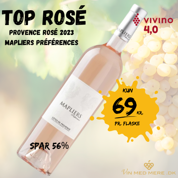  Provence Rosé 2023 Mapliers Préférences 75 cl. 13%
