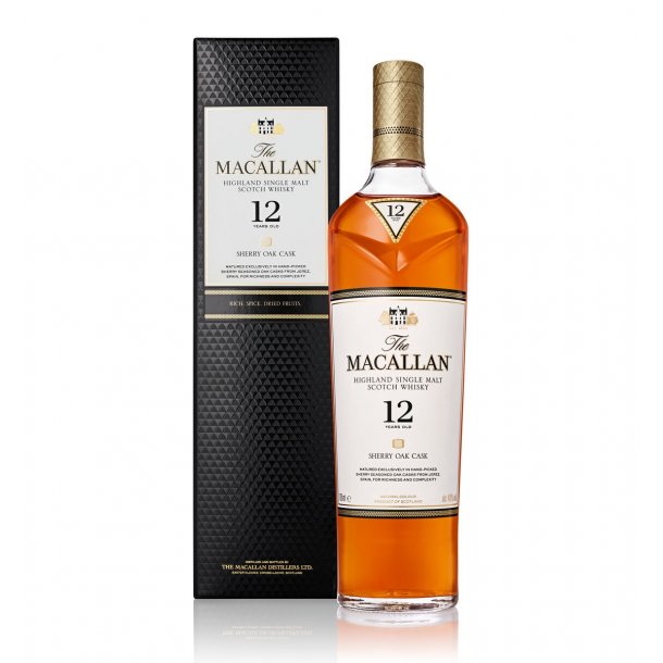 Macallan Sherry Oak Cask 12 rs Whisky 70 cl. - 40%