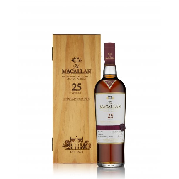 Macallan Sherry Oak Cask 25 rs Whisky 70 cl. - 43% release 2023