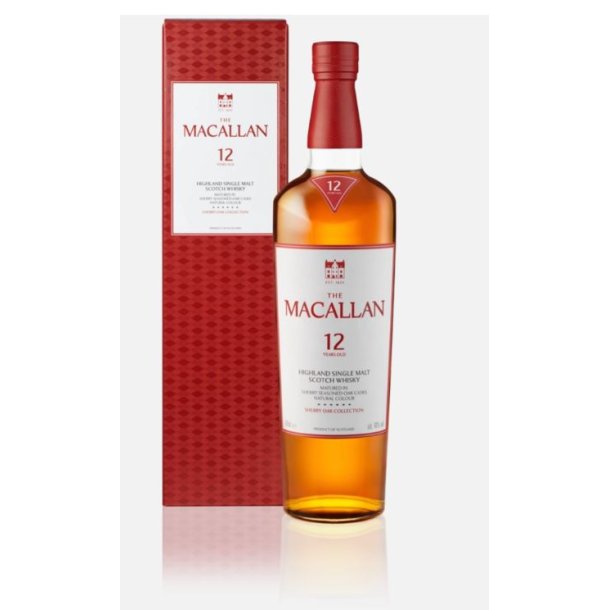 Macallan Sherry Oak Cask 12 rs Whisky 70 cl. - 40%