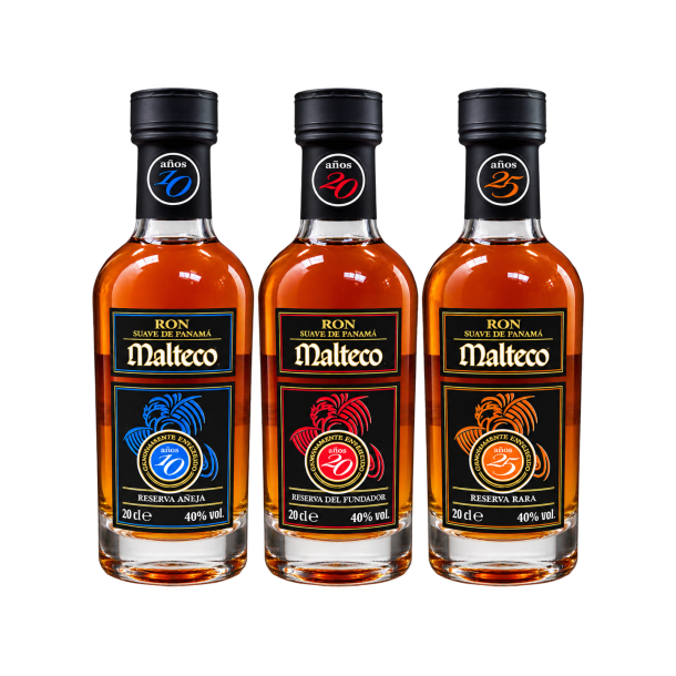 Malteco rom Gave�ske 10, 20 & 25 �rs 20 cl