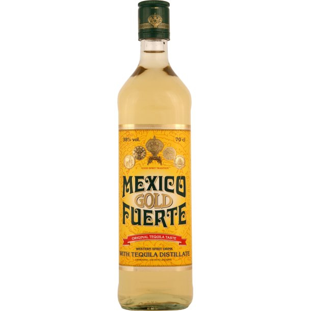 Mexico Fuerte Gold Blue Agave Spirit 70 cl. 38%