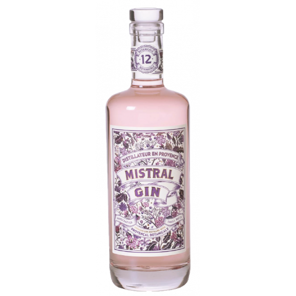 Mistral Dry Rosé Gin de Provence 70 cl. - 40%