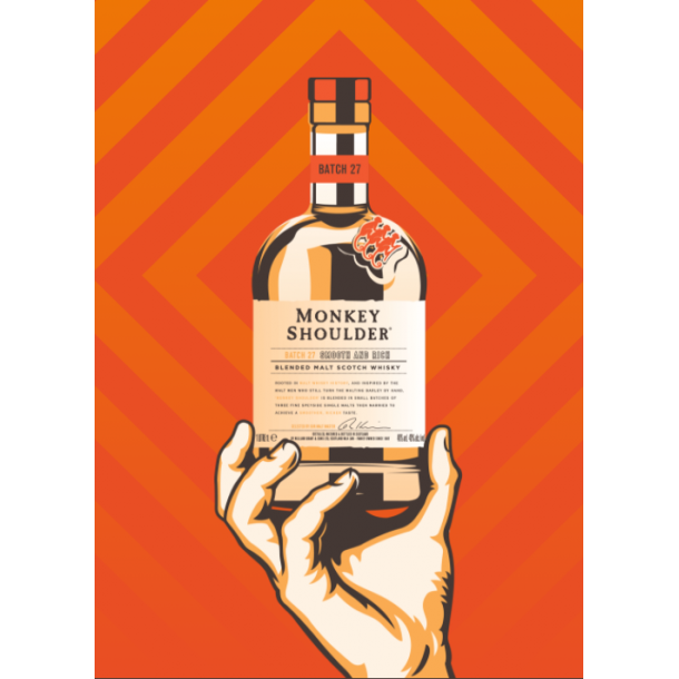 Monkey Shoulder Blended Malt Whisky 70 cl. - 40%