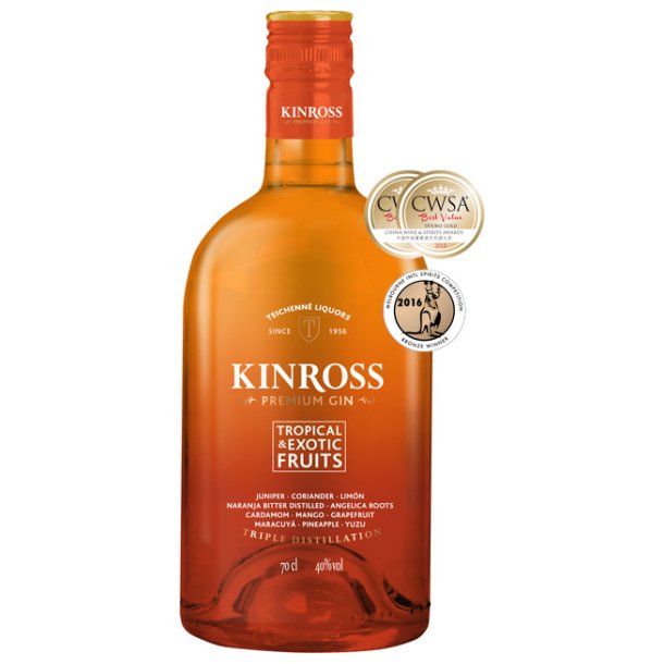 Kinross Tropical & Exotic Fruits Gin 70 cl. - 40%